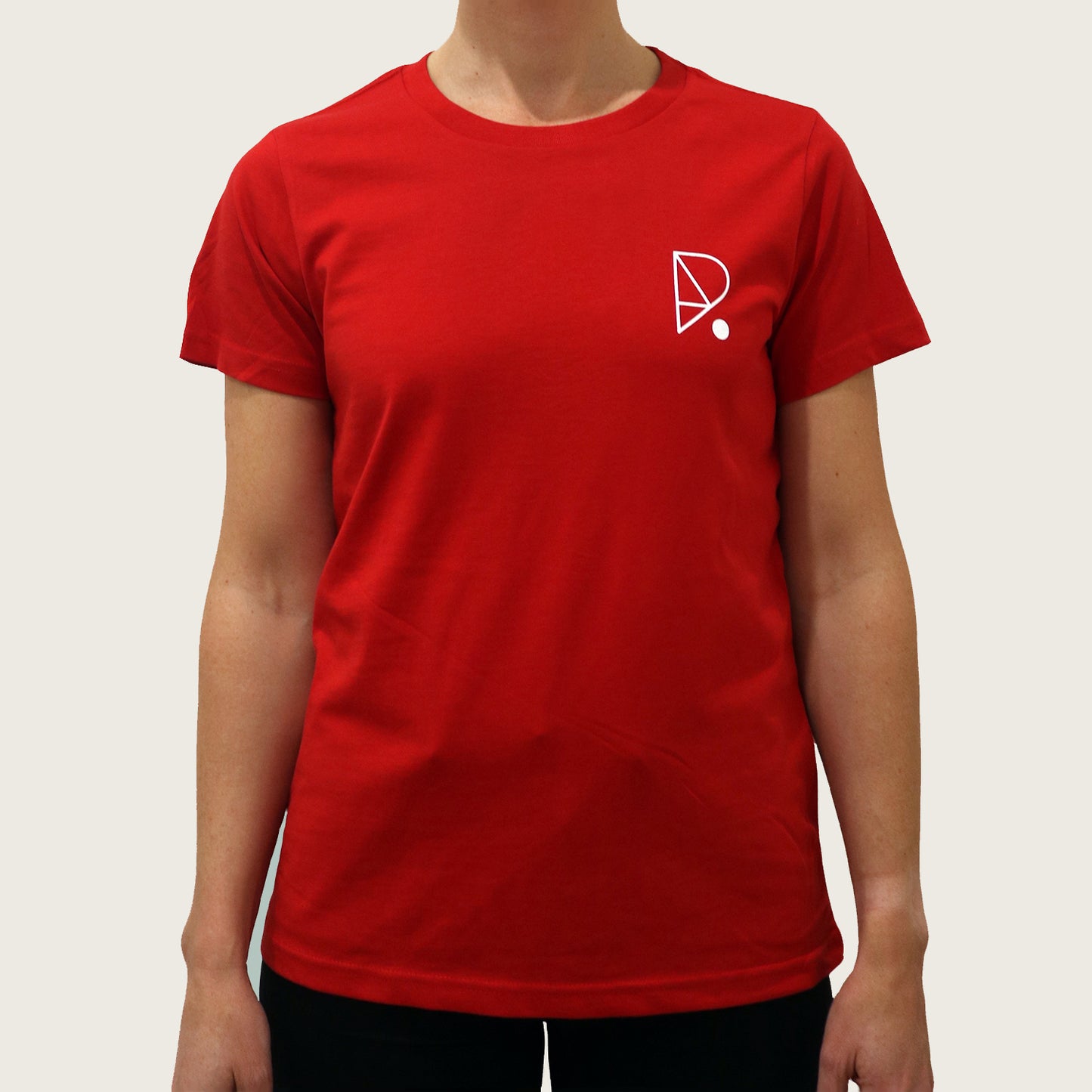 redpoint climbing teeshirt classic red women contoured cut front