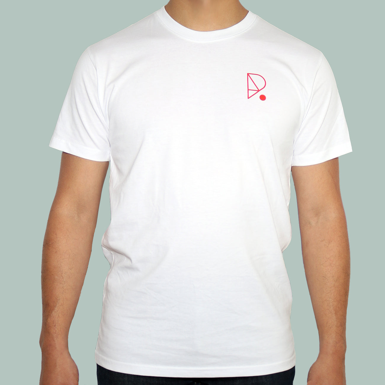Redpoint climbing mens teeshirt white front modeled